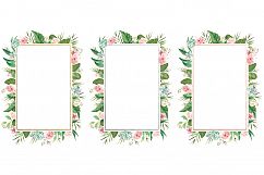 Watercolor Floral Geometric Frames Product Image 5