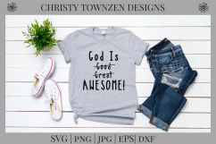 God Is Awesome SVG Christian Design Product Image 1