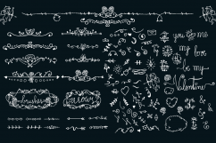 Valentine Wedding Love Doodles Product Image 3