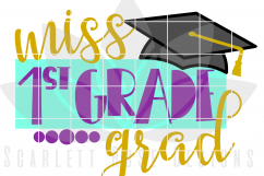Miss 1st Grade Grad SVG Product Image 2