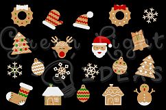 Christmas Gingerbead Cookies Clipart, Christmas Clip Art, Christmas Graphics Product Image 2