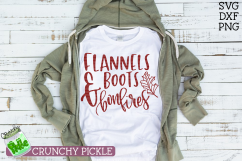 Flannels Boots &amp; Bonfires Svg Product Image 1