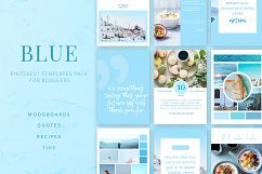 Blue | Pinterest PSD templates pack Product Image 1