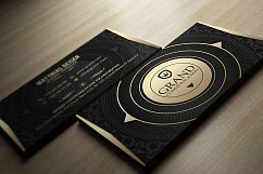 Gold And Black Business Card Product Image 2