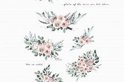 Modern Boho: nude tribal &amp; floral watercolor collection  Product Image 2