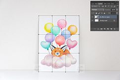 5x7 print mockup, Blank Card Mock up minimal vertical cards white display stock photo psd smart template stationery Product Image 3