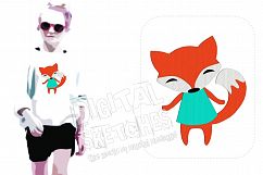 Fox Embroidery Design 4 Sizes Product Image 1