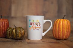 Fall in Love with Autumn - Fall SVG Cut File - DXF EPS PNG Product Image 5