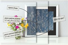 Frame mockup - clean bright interior summer field flowers Product Image 2