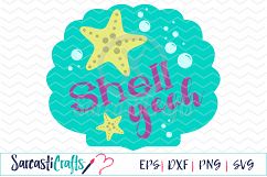 Shell Yeah - Digital Printable - Cuttable File - Digital Download - SVG EPS PNG DXF  Product Image 1