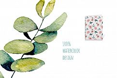 Eucalyptus watercolor clipart Product Image 2