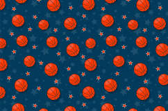 The seamless pattern on the basketball theme. Product Image 2