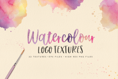 22 Watercolour Logo Textures Product Image 1
