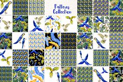 Watercolor cool parrot PNG bird set Product Image 4
