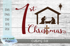 First Christmas SVG - Christmas SVG Product Image 1
