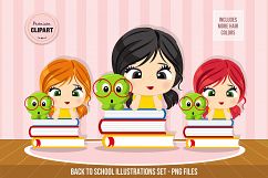 Back to school graphics, Back to school images, School girl Product Image 2