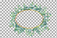 Eucalyptus frames watercolor clip art pack, Eucalyptus leaves design borders. PNG, jpg, svg, vector illustrator &amp; corel files included Product Image 11