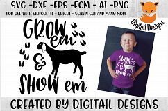Goat Showing SVG - 4H - State Fair SVG Product Image 1