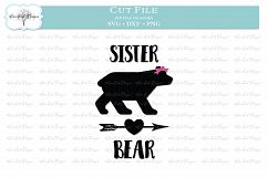 Sister Bear SVG DXF PNG Product Image 1