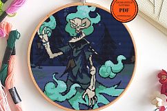Halloween Scary ghost! PDF CROSS STITCH PATTERN FOR DOWNLOAD Product Image 2