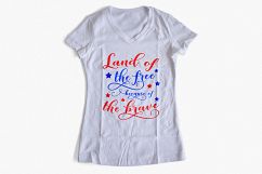 Land of the free because of the brave SVG PNG EPS DXF Product Image 4