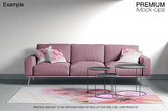 Carpets in Living Room Mockup Set Product Image 9