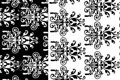 Damask Digital Paper, Black and White Damask Digital, Black and White Damask Background, Damask scrapbook, Black and White Damask pattern Product Image 7