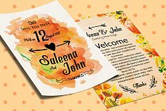 Double Sided Save The Date Card Product Image 1