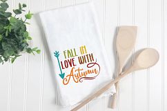 Fall in Love with Autumn - Fall SVG Cut File - DXF EPS PNG Product Image 2