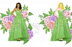 Spring girl clipart Product Image 2