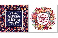 Frohe Weihnacht. Neues Jahr. Congratulations in German language. Happy Christmas in Deutschland. Product Image 16