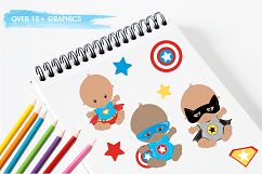 Superhero Baby  graphics and illustrations Product Image 3
