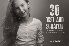 30 Dust &amp; Scratch Overlay Textures Product Image 1