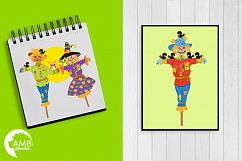 Autumn Scarecrow clipart, graphics and illustration AMB-147 Product Image 4