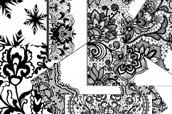 Black White digital paper Product Image 3
