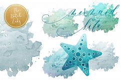 Mermaid &amp; Sealife Clipart Set Product Image 4