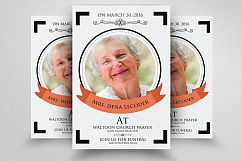 Memorial &amp; Funeral Program Flyer Product Image 1