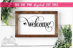 Welcome - SVG DXF PNG Digital Cut File Product Image 2
