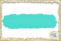 Teal Aqua Glitter Brush Strokes 24 PNG Aquamarine clipart Splashes  Product Image 3