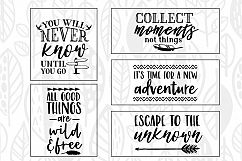 Adventure &amp; Travel Quote SVG Cut File Bundle Product Image 5