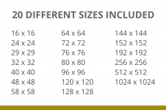 166 Interface Line Inverted Icons Product Image 4