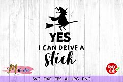 Yes i can drive a stick svg, for Silhouette Cameo or Cricut Product Image 1