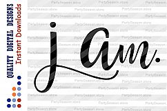 I AM Svg files sayings Bible verse Wall art svg Jesus svg Product Image 2