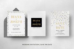 Black Gold Polkadot Wedding Suite Product Image 6