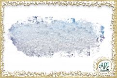Brush Strokes in Blue and Rose Gold - Digital Clipart 21 of beautiful PNG files Product Image 3