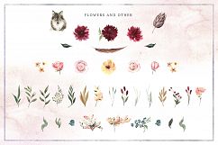 Burgundy Bouquets &amp; Animals Product Image 5