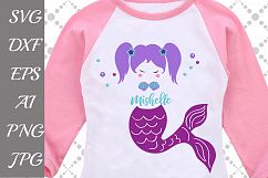 Mermaid Monogram Svg Product Image 1