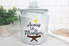 Away in a Manger - Christmas SVG Cut File - DXF PNG EPS JPG Product Image 9