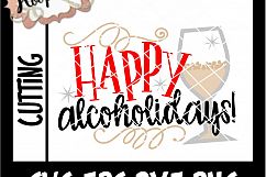 Happy Alcoholidays - Christmas SVG Cutting file Product Image 2