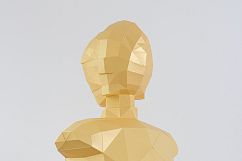 Papercraft Star Wars, C3PO Statue, Papercraft C3PO sculpture Product Image 5
